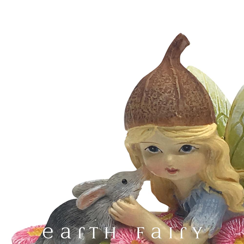 Gumnut Fairy Figurine For Fairy Garden – Resin Decor With Butterfly, Bilby, Or Bunny – The Magic Fairy Tree