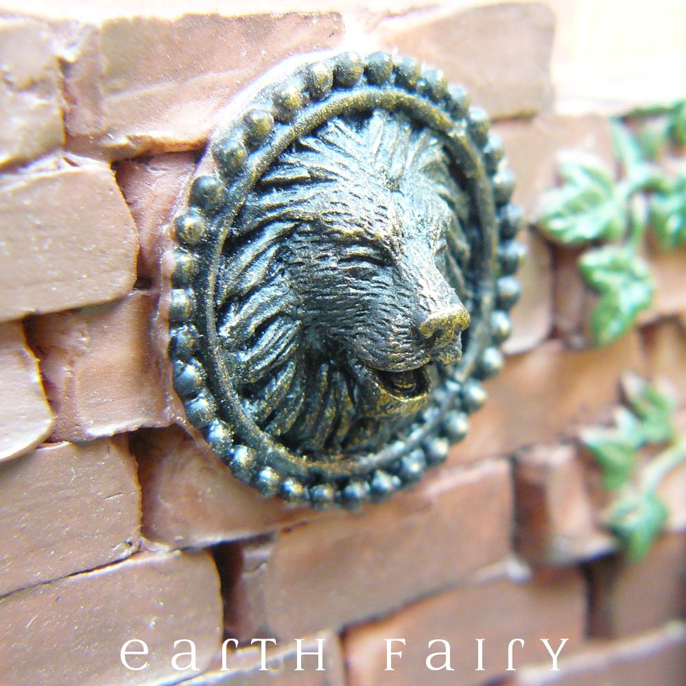 Fountain Pond - Lion Close Up | Fairy Garden Ponds - Australia | Earth Fairy