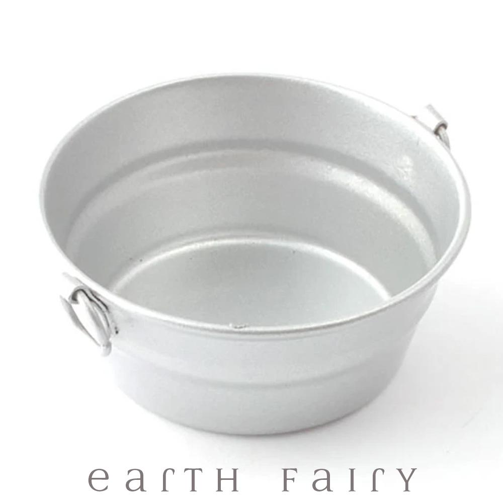Galvanised Zinc Washing Bowl | Fairy Garden Accessories - Australia | Earth Fairy