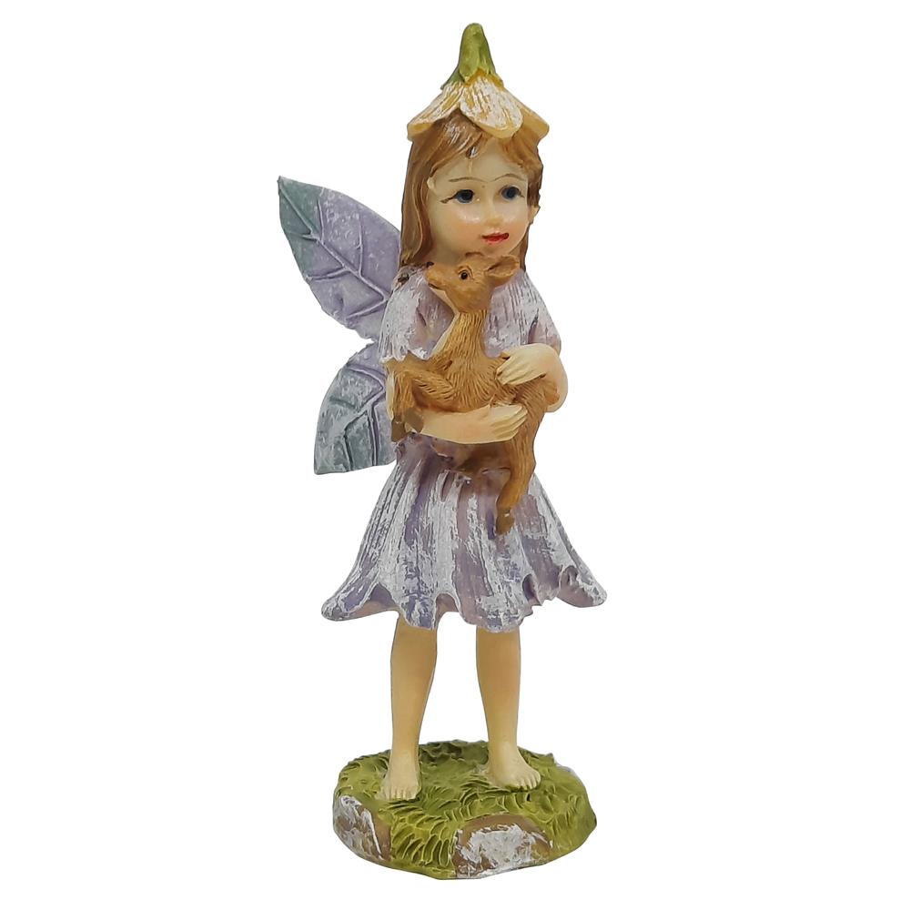 Fairies with Animals - Set of 3 Fairy Garden Figurines Earth Fairy 