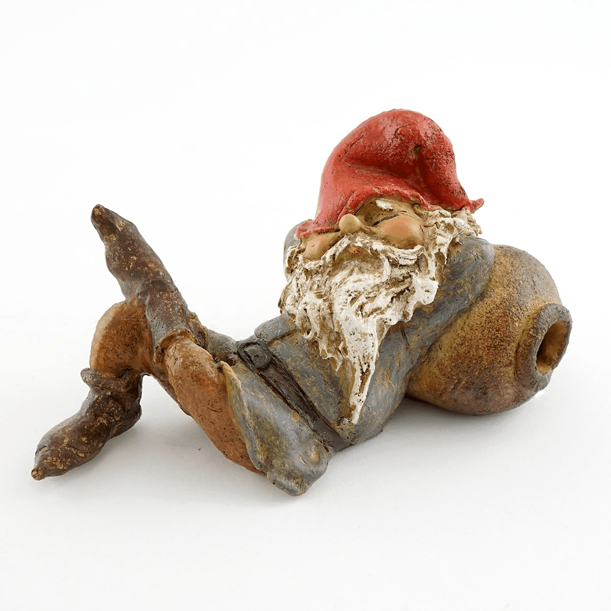 Fairies &amp; Friends Garden Gnome Napping Earth Fairy