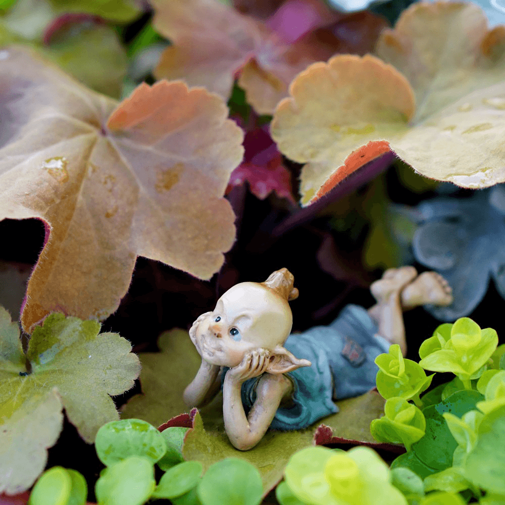 Fairies & Friends Garden Pixie in Thought Earth Fairy