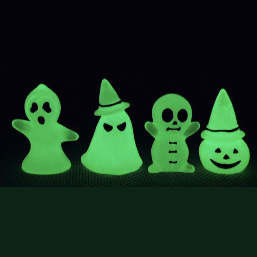 Miniature Ghosts - Glow in the Dark - Set of 4 Figurines