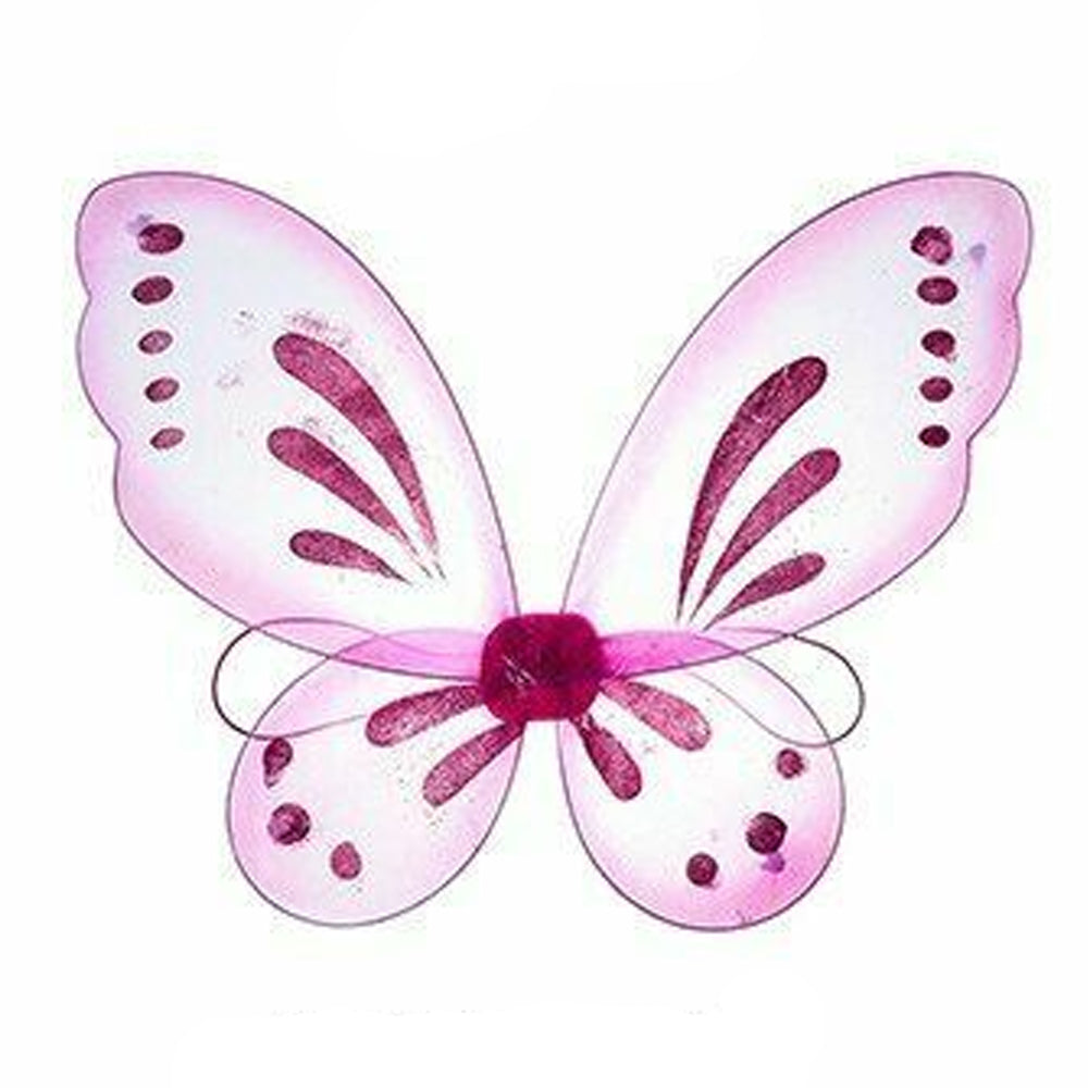 Fairy Wings, Dark Pink, Mesh with elastic arm bands