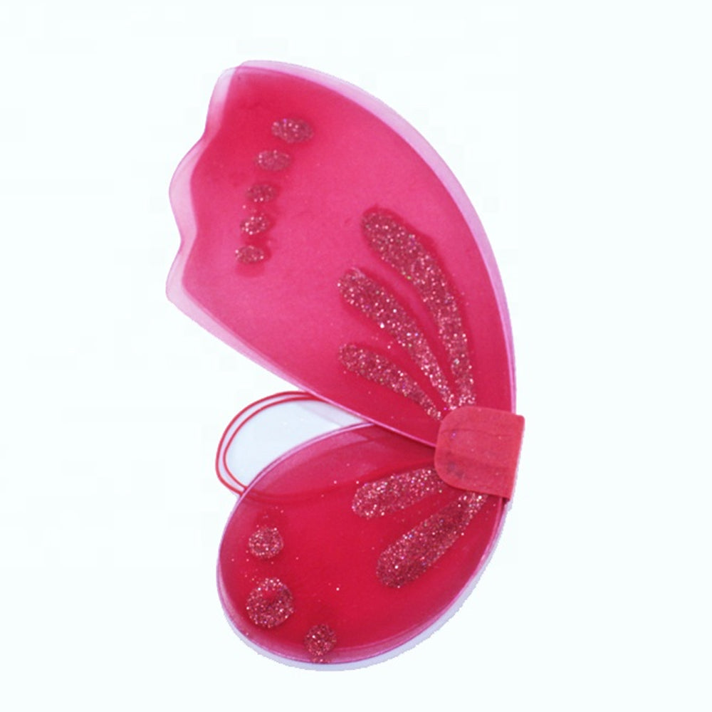 Rose Red Fairy Wings, shown folded