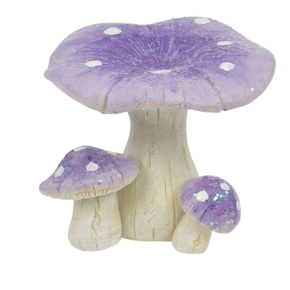Glitter Mushrooms | Fairy Garden Miniatures &amp; Collectibles - Australia | Earth Fairy