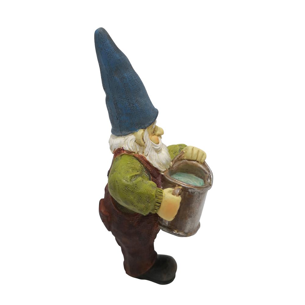 Miniature Gnome with Watering Can, a resin miniature figurine for the garden