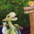 Green Dragon "Scaley" Off to the Dragon's Lair - a miniature resin dragon figurine