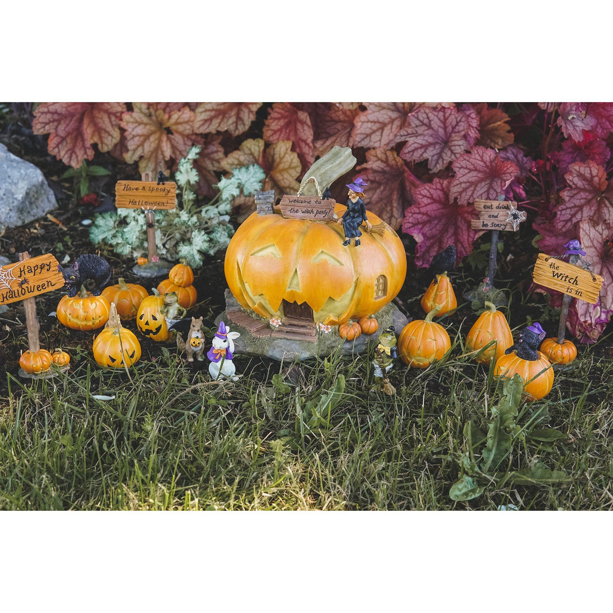 Halloween Frog with Jack o&#39; Lantern | Fairy Garden Animals - Australia | Earth Fairy