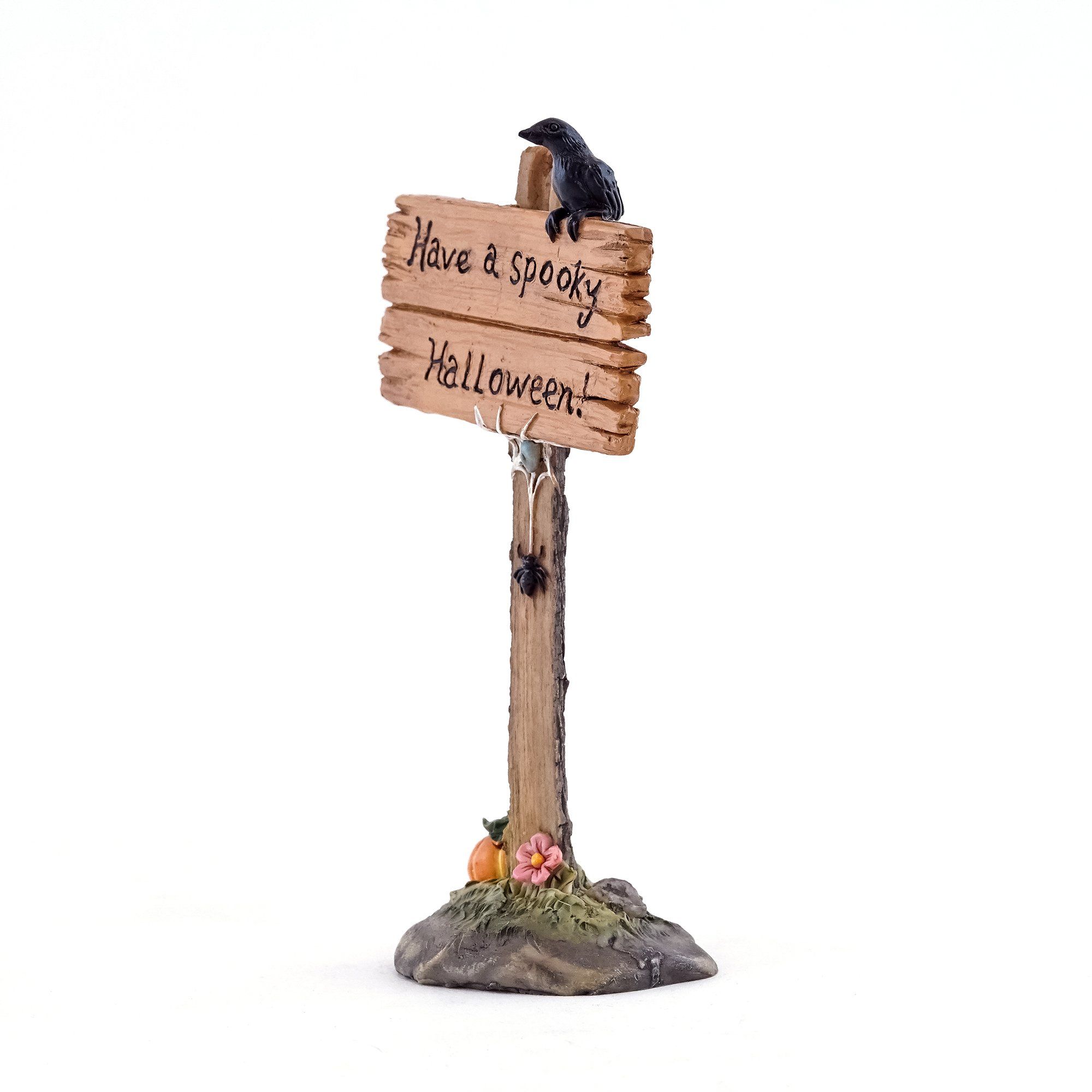 Have A Spooky Halloween Sign | Fairy Garden Landscaping - Halloween | Earth Fairy