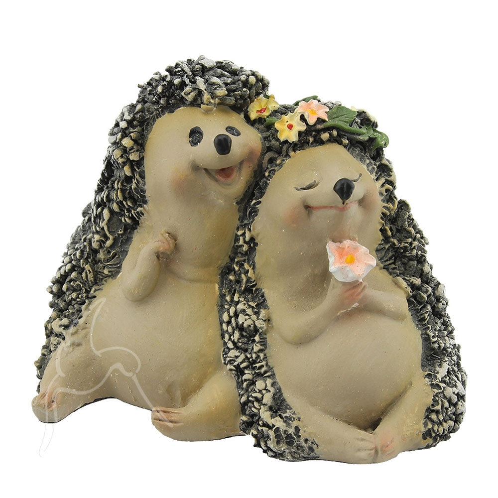 Hedgehog Couple - Miniature Fairy Garden Figurine