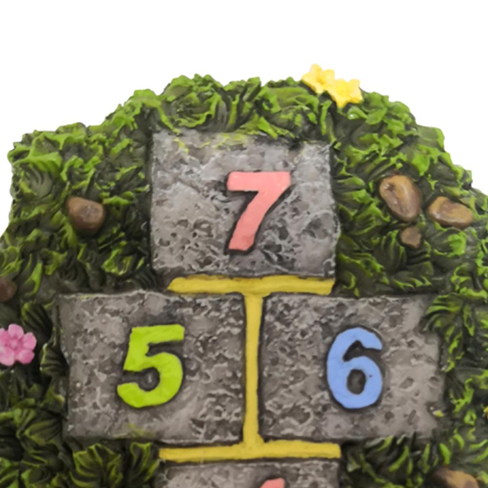 Close up view of the Hopscotch Pathway for the fairy garden