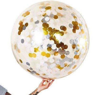 Party Jumbo Confetti Balloon Metallic Earth Fairy
