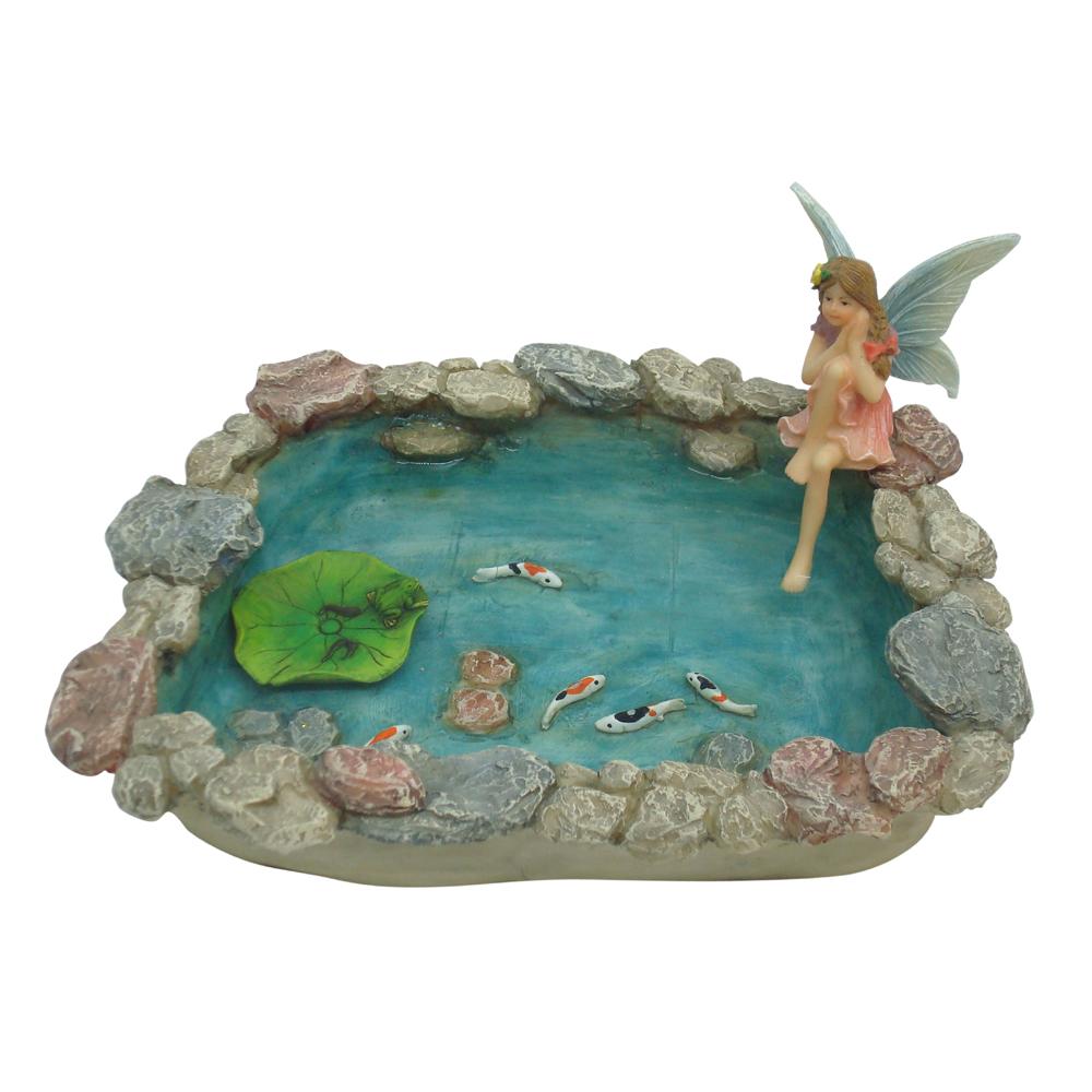 Koi Pond with Floating Lily Pad | Fairy Garden Landscaping - Australia | Earth Fairy