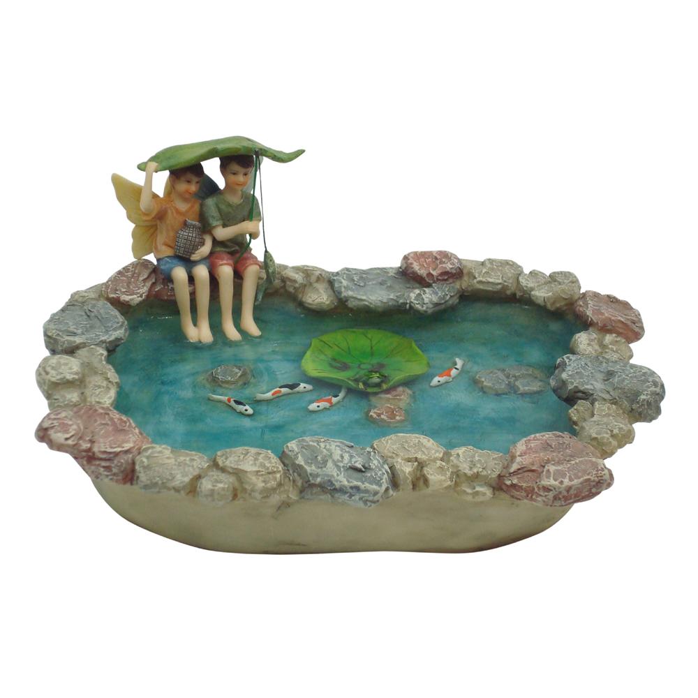 Koi Pond with Floating Lily Pad | Fairy Garden Landscaping - Australia | Earth Fairy