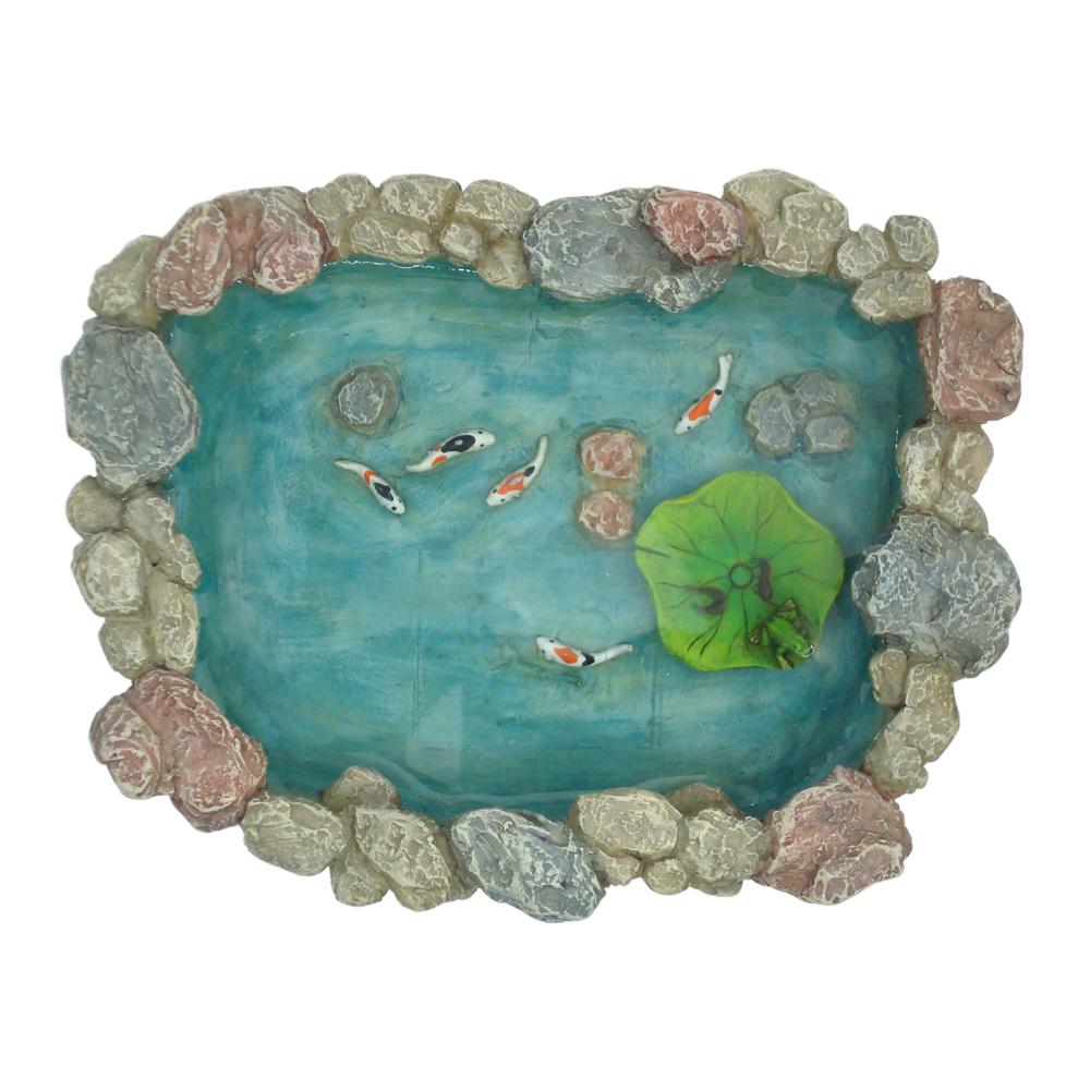 Koi Pond with Floating Lily Pad | Fairy Garden Landscaping - Australia | Earth Fairy