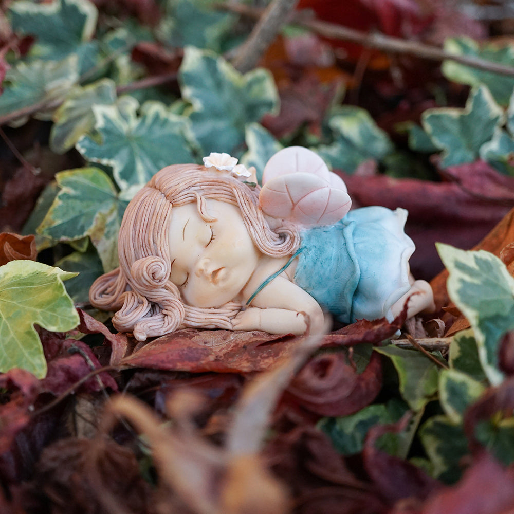 Little Fairy Sleeping Miniature Figurine from the Enchanted Story Collection