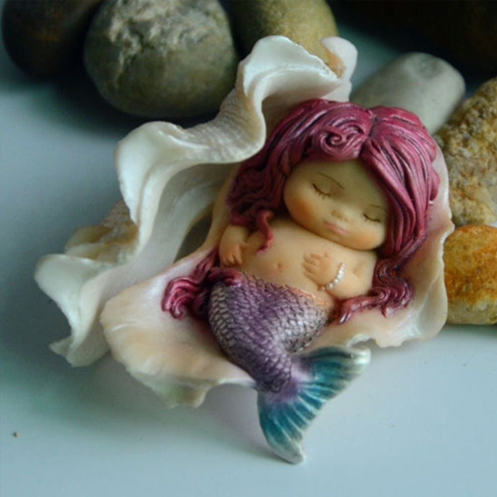 Little Mermaid Sleeping in a Clam Shell Magical Creatures The Enchanted Story Collection 