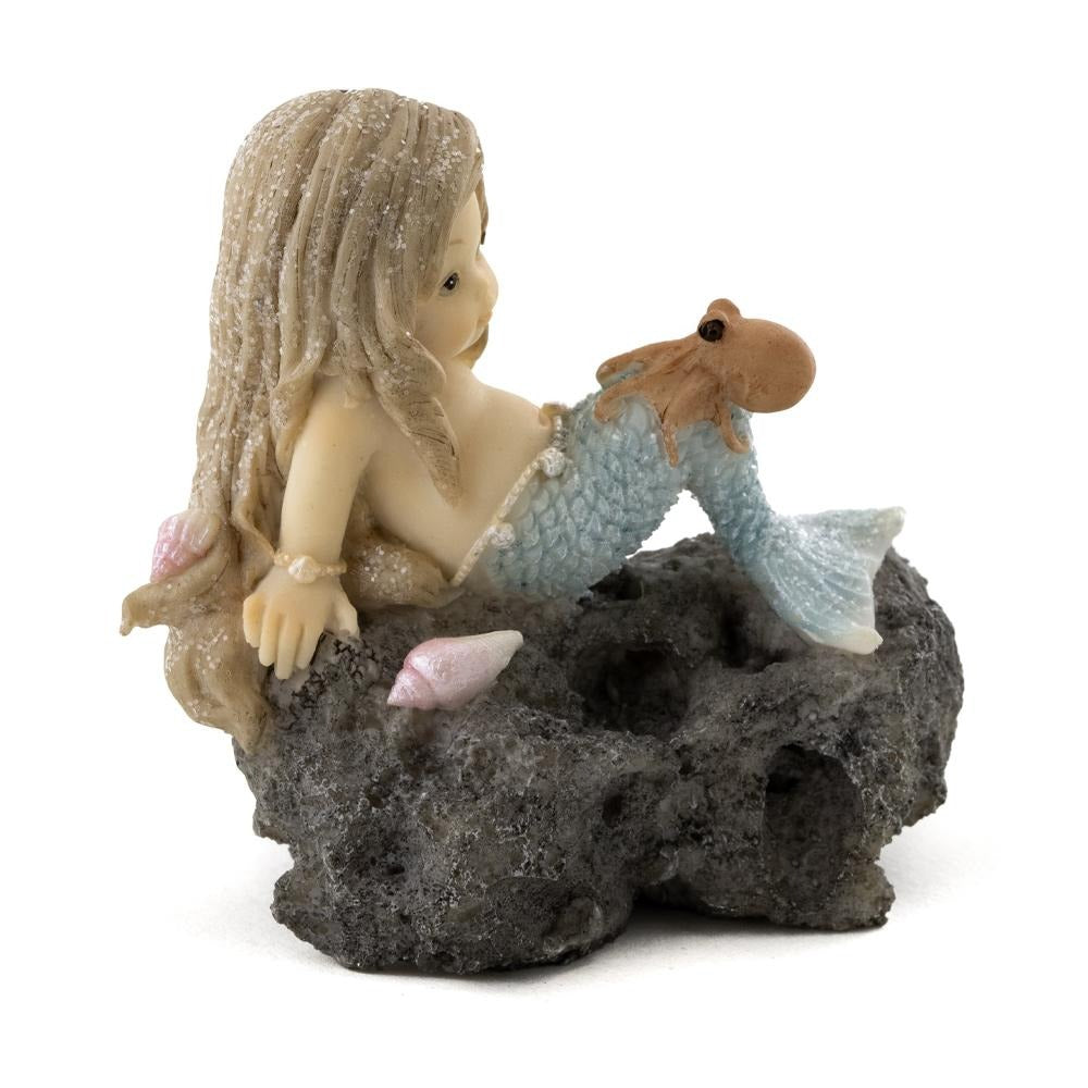 Little Mermaid with Baby Octopus, from The Miniature Mermaid Collection by Earth Fairy