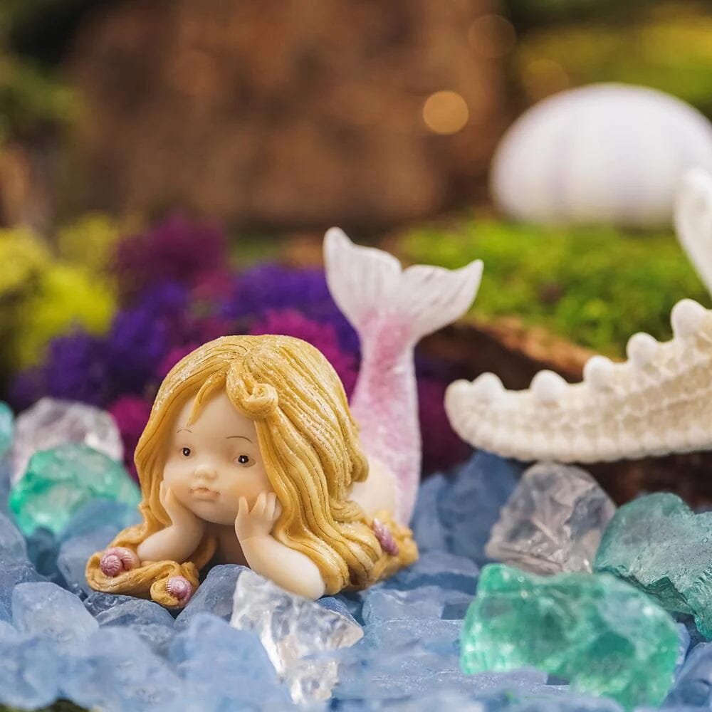 Little Mermaid Resting - Pink Magical Creatures The Enchanted Story Collection 