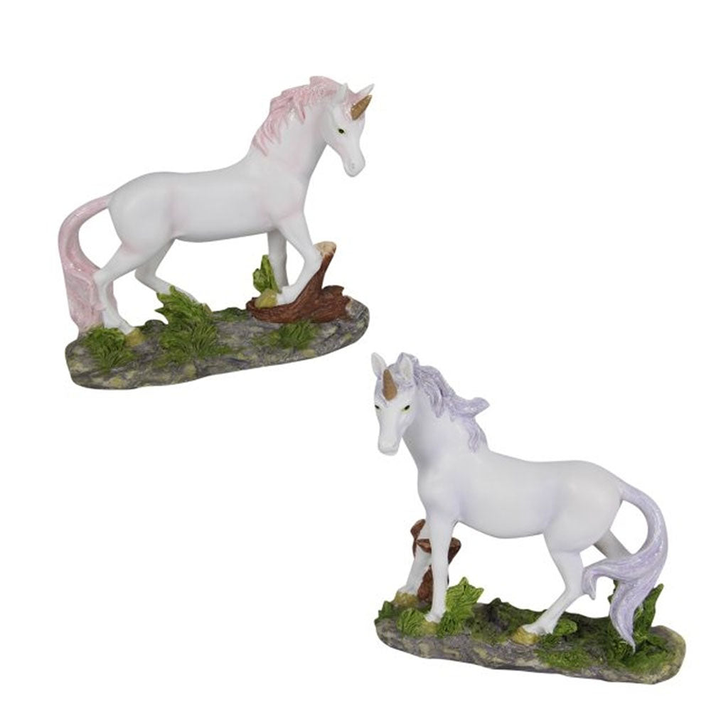 Majestic Unicorn Statues &amp; Ornaments Earth Fairy Set of 2 