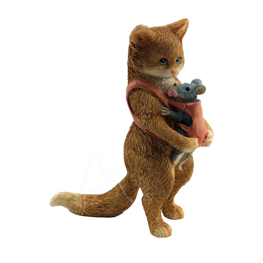 Mama Cat &amp; Baby Mouse | Fairy Gardens &amp; Collectible Miniatures | Earth Fairy