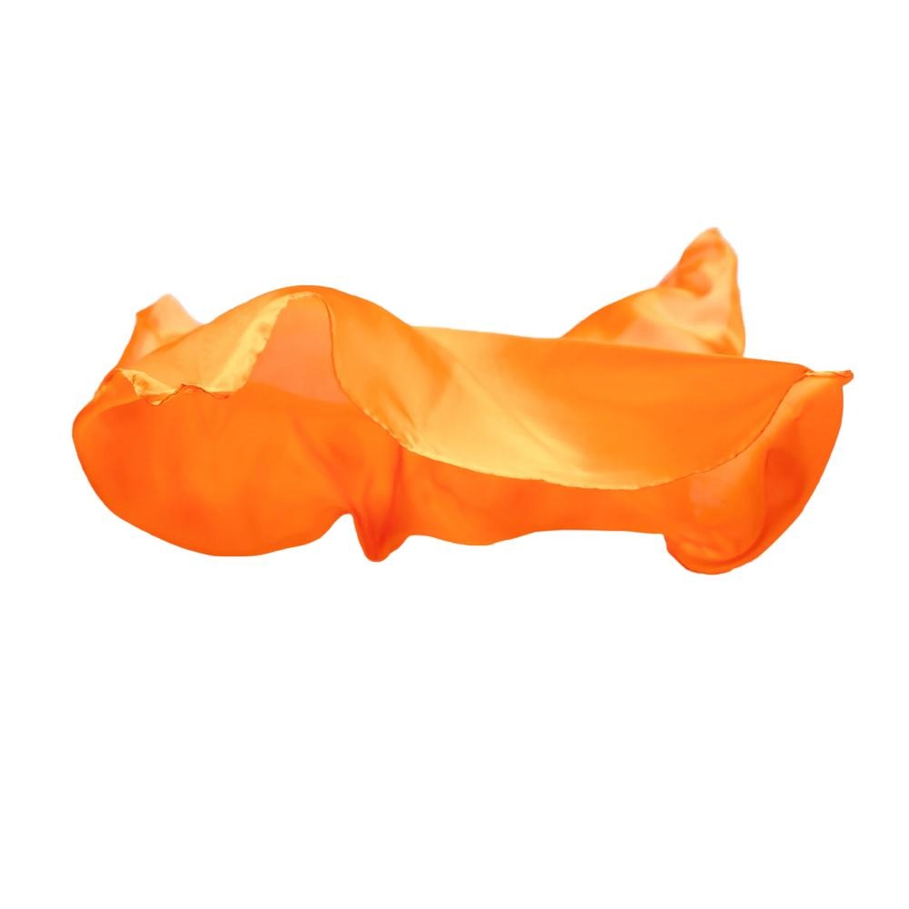 Mini Playsilk, 54cm Square in Orange, from The Earth Fairy Silk Collection