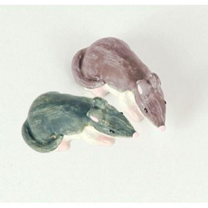 Miniature Mice - Set of 2 | Fairy Garden Animals - Australia | Earth Fairy