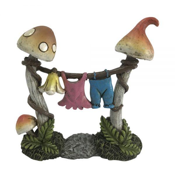Mushroom Clothesline Fairy Garden Accessories Earth Fairy 