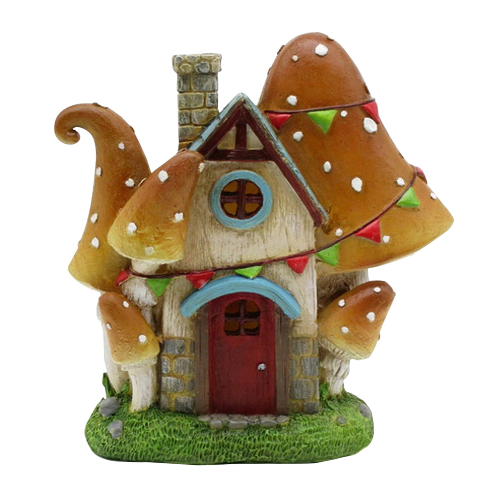 Mushroom Cottage, a miniature fairy house for the garden