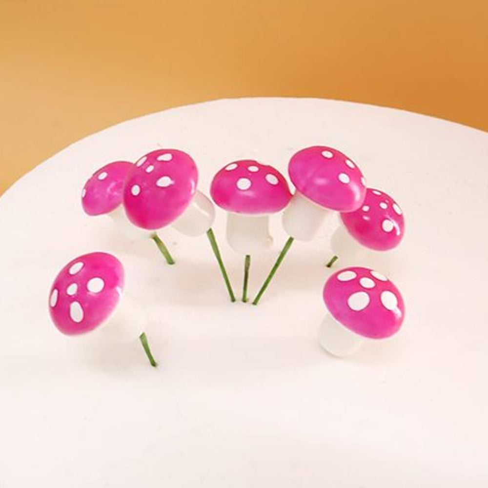 Miniature Dark Pink Foam Mushroom