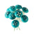 Mushroom Stem - Turquoise Fairy Garden Mushrooms Earth Fairy 