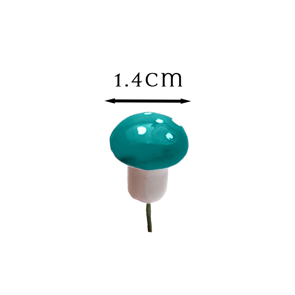 Mushroom Stem - Turquoise Fairy Garden Mushrooms Earth Fairy Small 