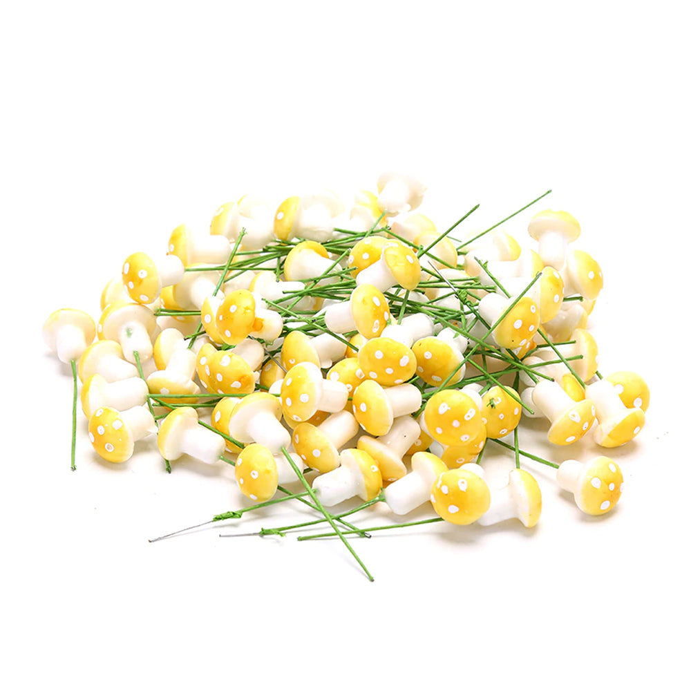Mushroom Stem - Yellow Fairy Garden Mushrooms Earth Fairy 