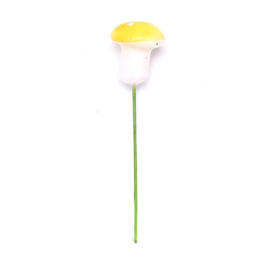 Mushroom Stem - Yellow Fairy Garden Mushrooms Earth Fairy 