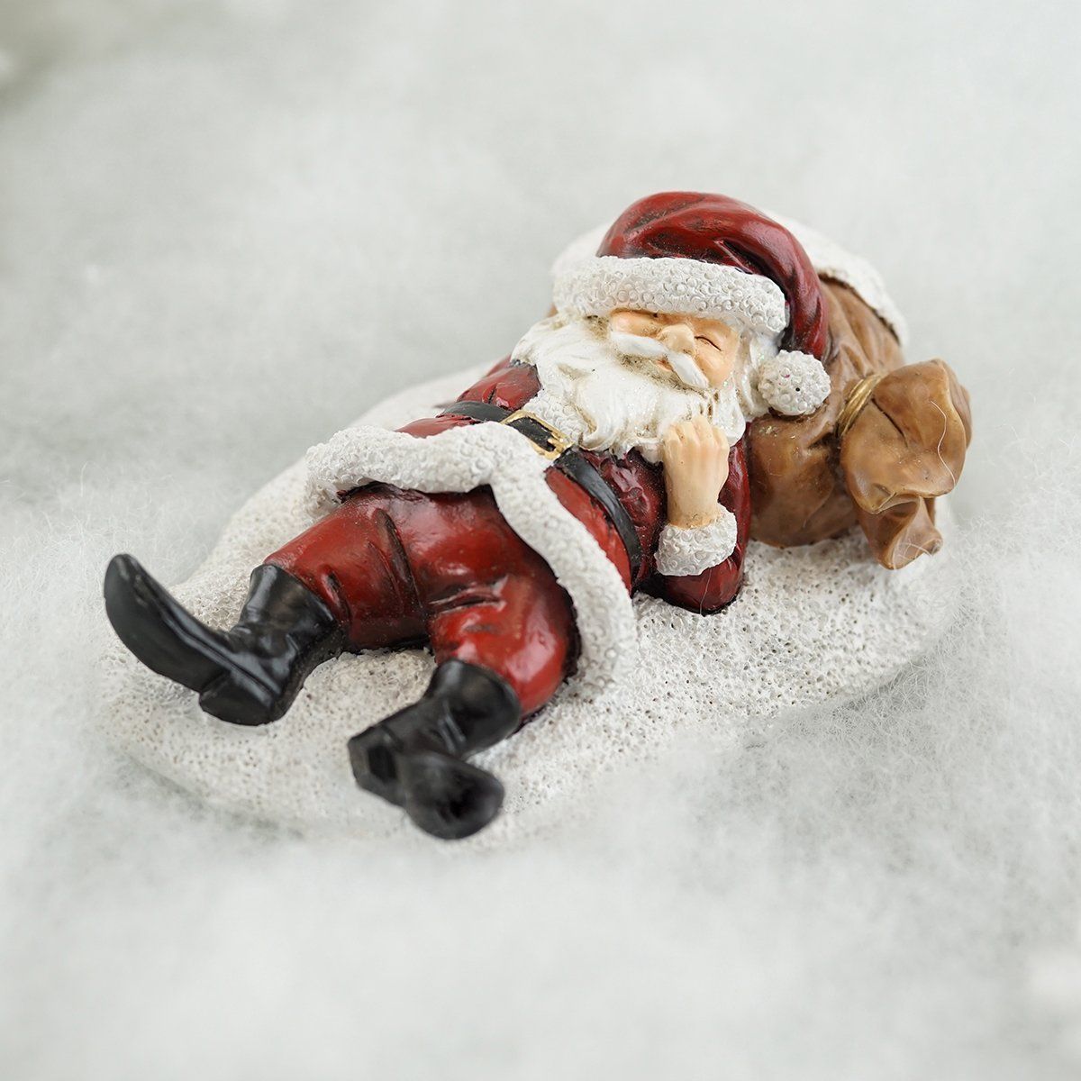 Fairies & Friends Napping Santa Earth Fairy