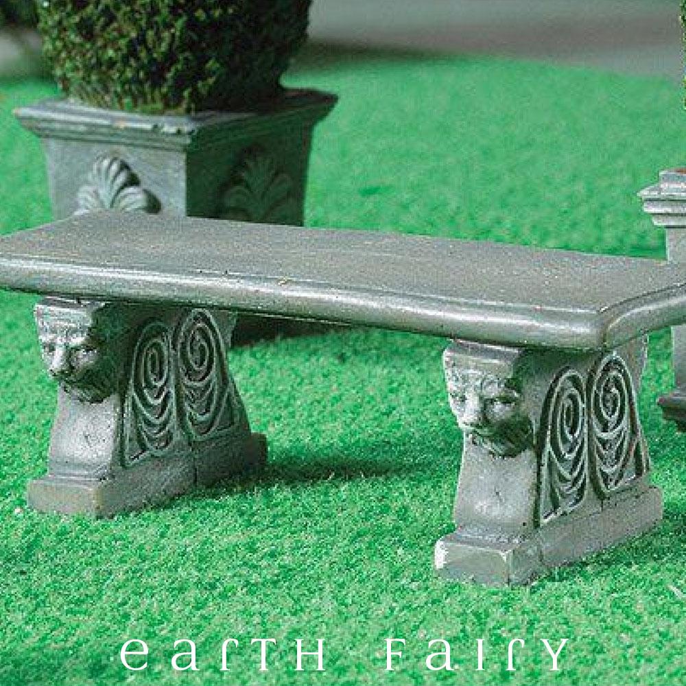 Stone Garden Seat | Fairy Garden &amp; Doll House Miniatures - Australia | Earth Fairy