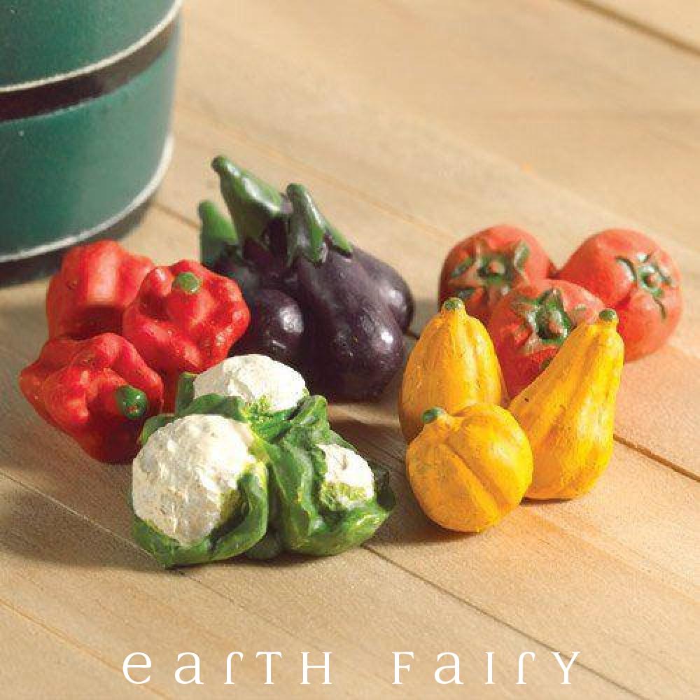 Pack of 5 Vegetables, from The Miniature Fairy Garden Accessory Collection by Earth Fairy