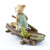 Pixie Rowing a Raft with a Frog | Fairy Garden Miniature | Earth Fairy