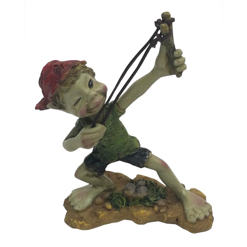 Pixie with Slingshot Gnomes, Pixies, Trolls &amp; Elves Earth Fairy 