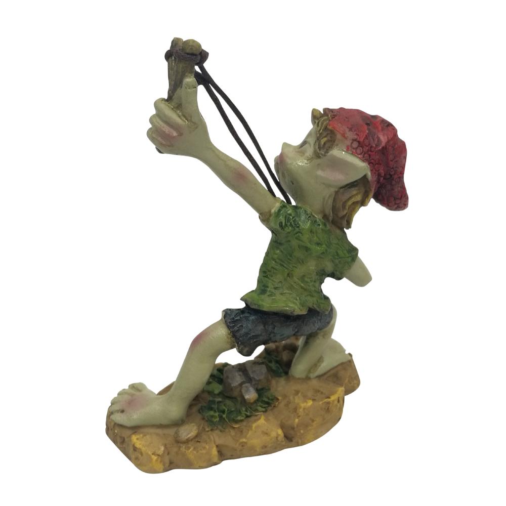 Pixie with Slingshot Gnomes, Pixies, Trolls & Elves Earth Fairy 