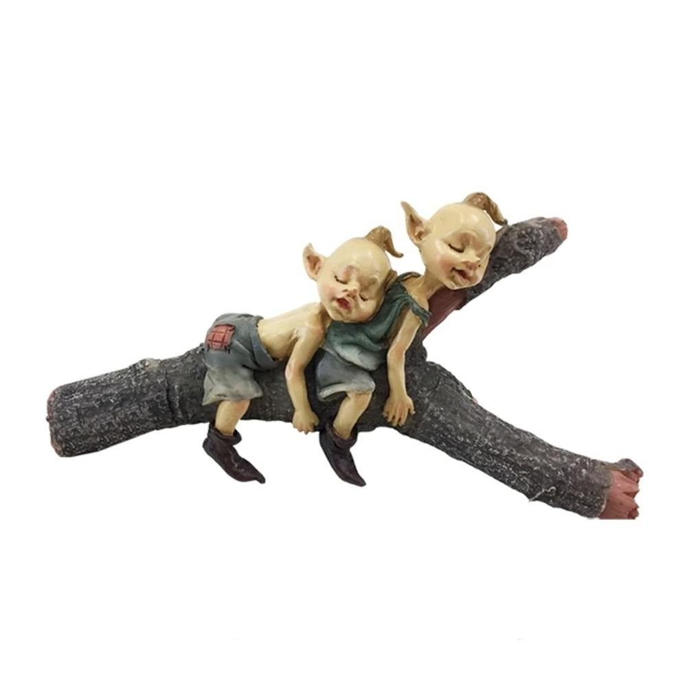 Pixies Sleeping on a Branch | Fairy Garden Figurines - Australia | Earth Fairy