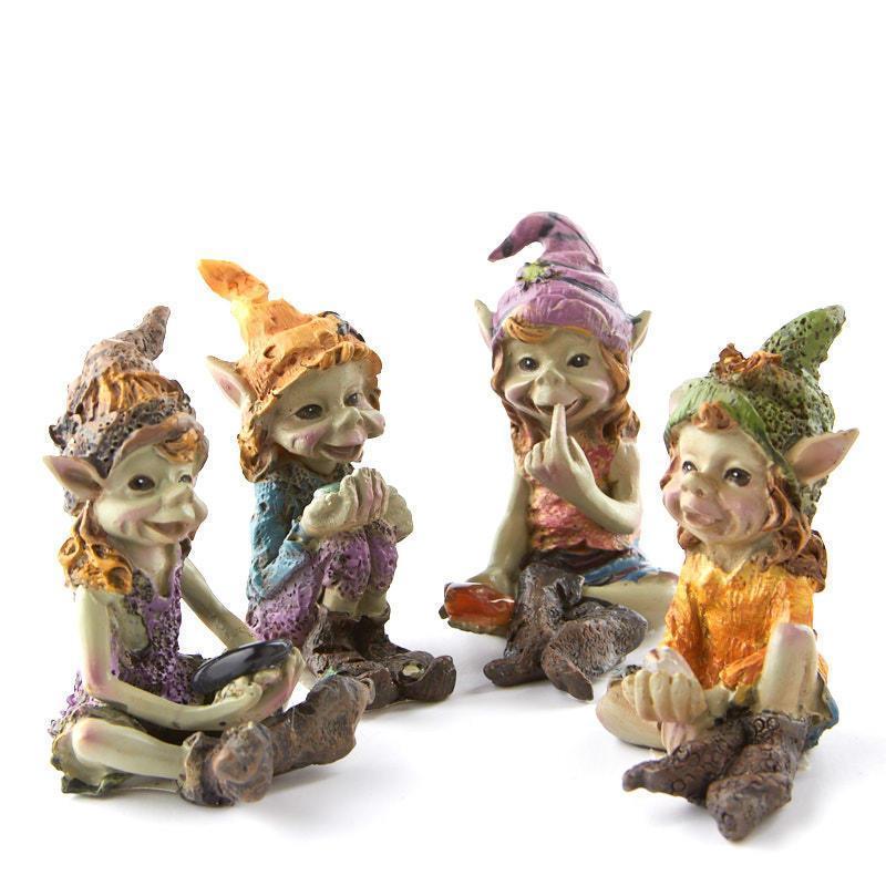 Pixies with Gems | Fairy Garden Figurines - Australia | Earth Fairy