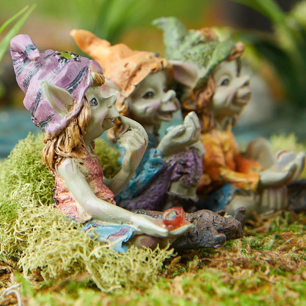 Pixies with Gems | Fairy Garden Figurines - Australia | Earth Fairy