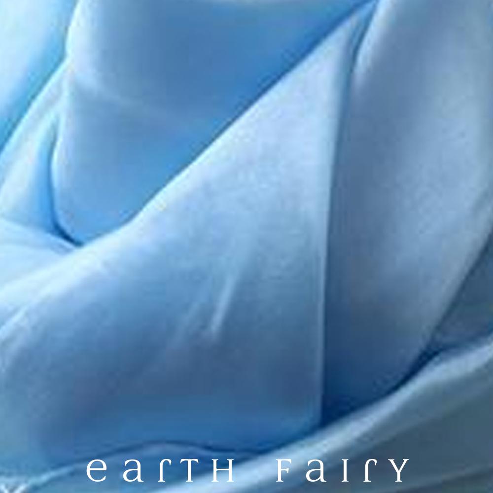 Playsilk, 90cm Square in Sky Blue, from The Earth Fairy Silk Collection