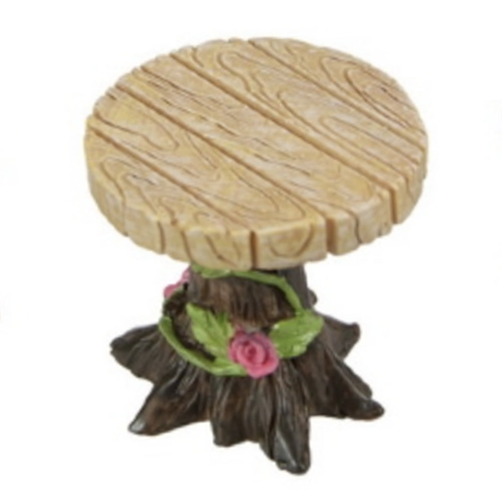 Pretty Flower Table &amp; Chairs Set Fairy Garden Accessories Earth Fairy 