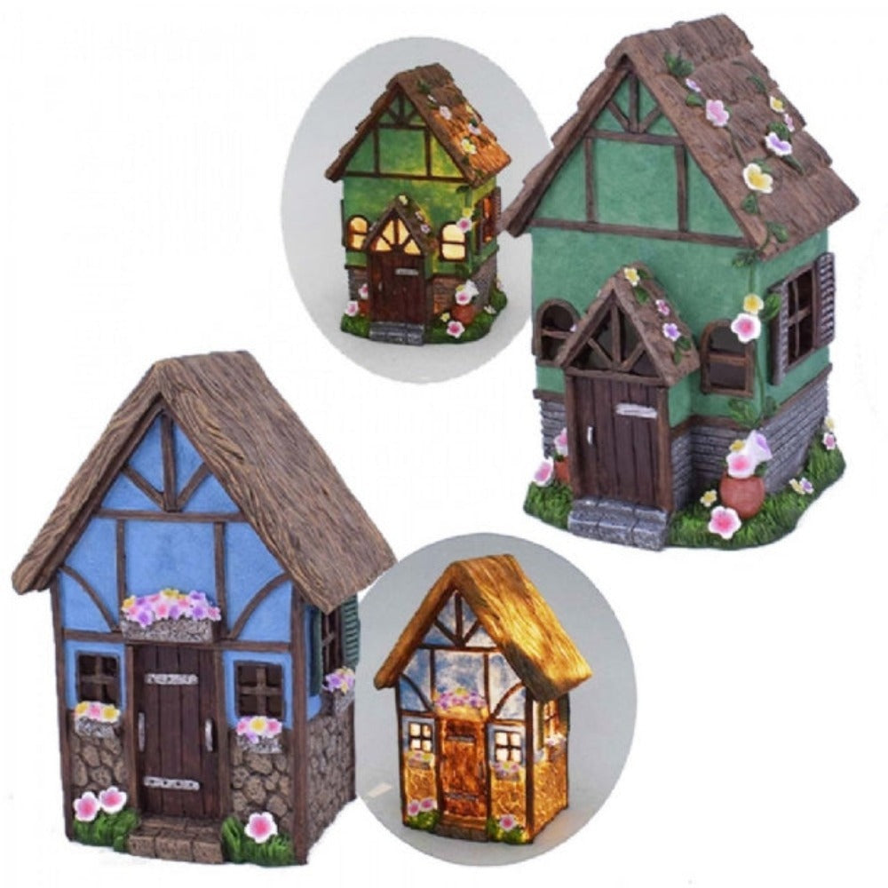 Fairy Chalet - Set of Two Fairy Houses Earth Fairy 