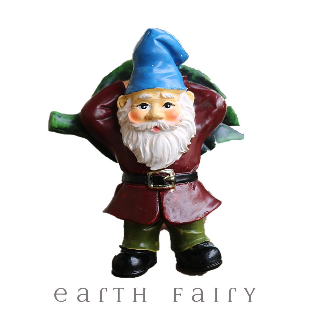 Resting Gnome from The Miniature Fairy Garden Gnome Collection by Earth Fairy