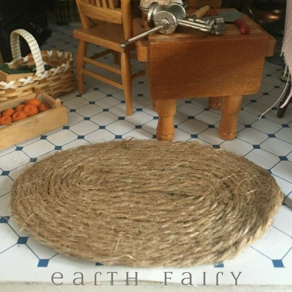 Miniature Rush Mat, from The Fairy Garden Accessory Collection by Earth Fairy