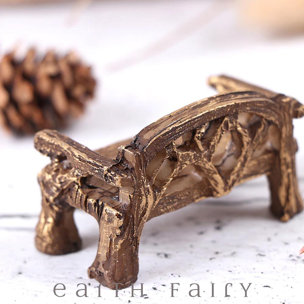 Rustic Vine Bench - Mini, from The Miniature Fairy Garden Furniture Collection by Earth Fairy